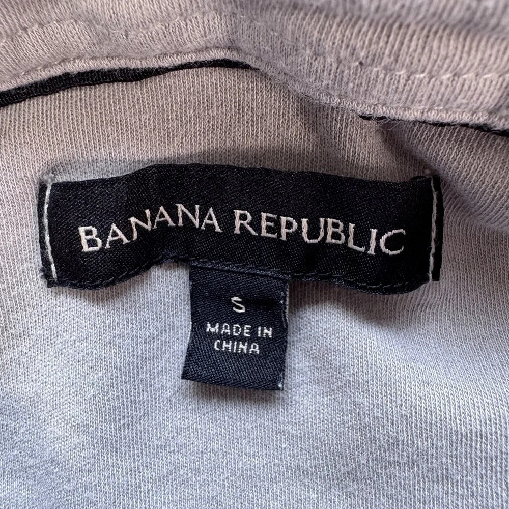 BANANA REPUBLIC Long Sleeve Polo Shirt Mens Small Green